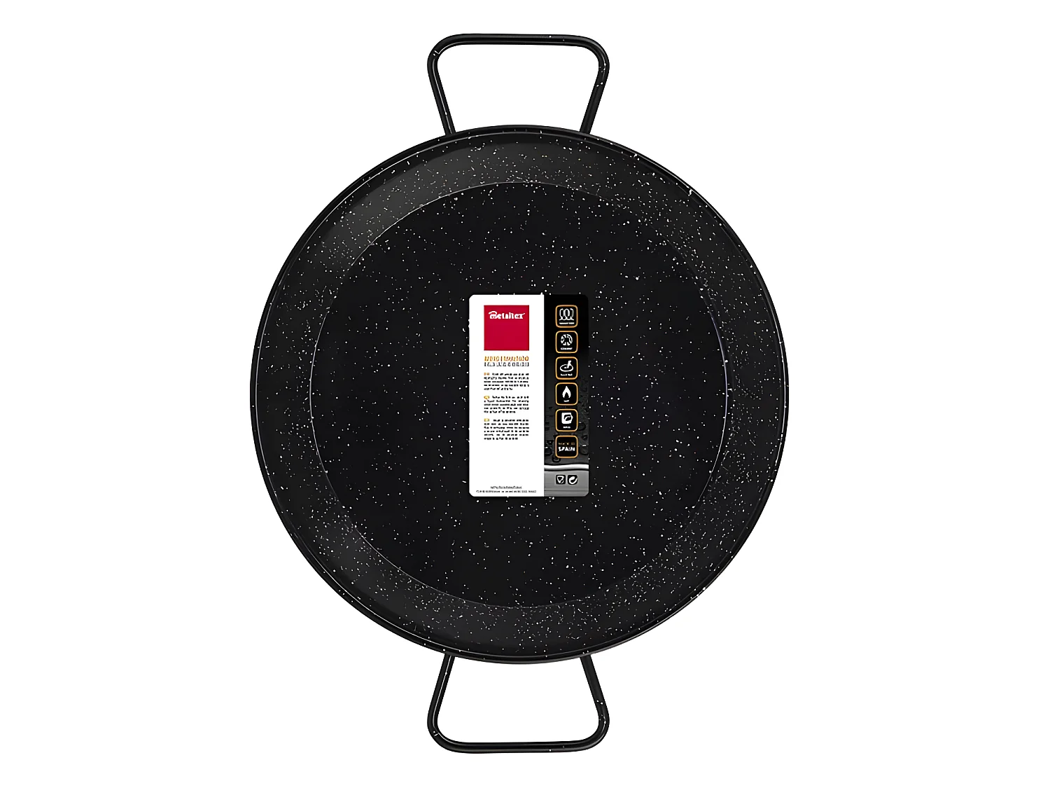 Metaltex Paellera Esmaltada INDUCCIÓN 34 cms 6 Raciones