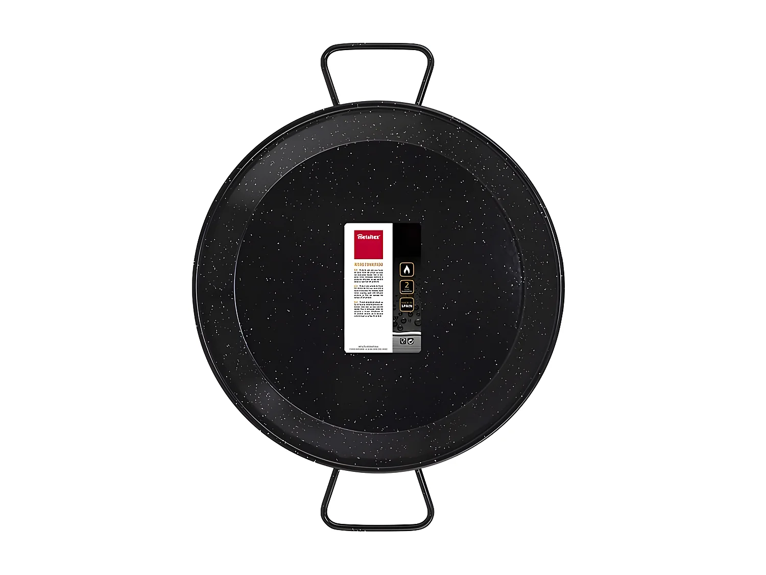 Metaltex Paellera Acero Esmaltado Vitrificado 40 cms 9 Raciones