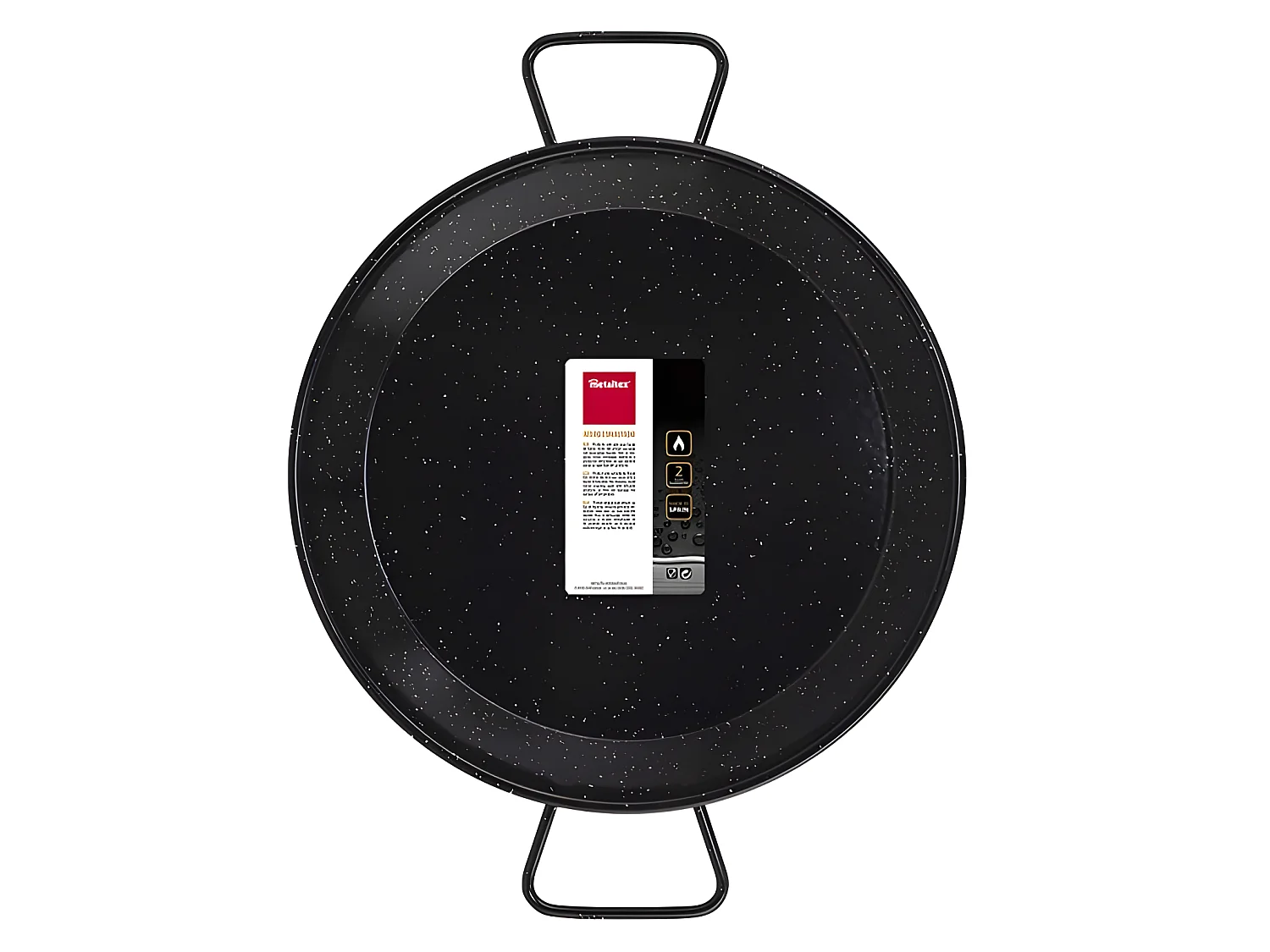 Metaltex Paellera Acero Esmaltado Vitrificado 40 cms 9 Raciones