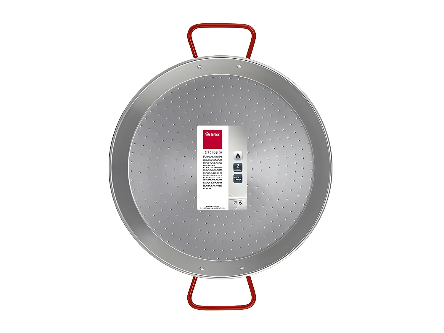 Metaltex Paellera Acero Pulido 34 cms 6 raciones