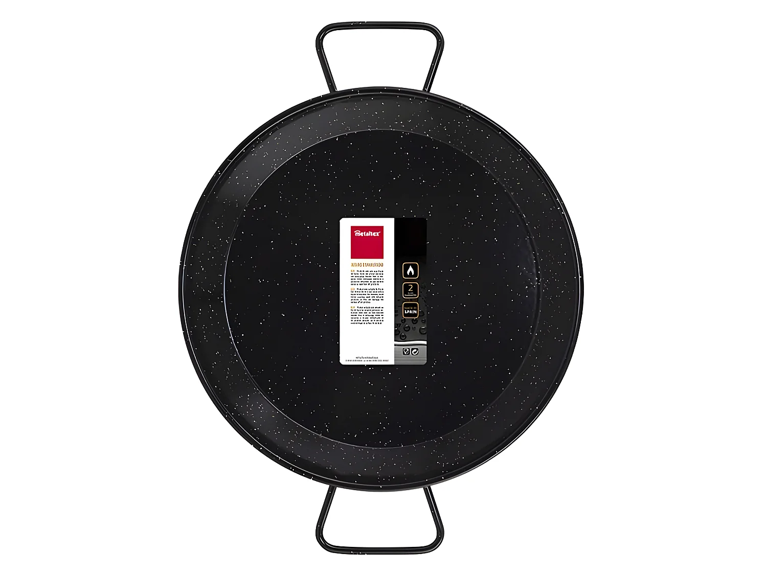 Metaltex Paellera Acero Esmaltado Vitrificado 36 cms 7 raciones