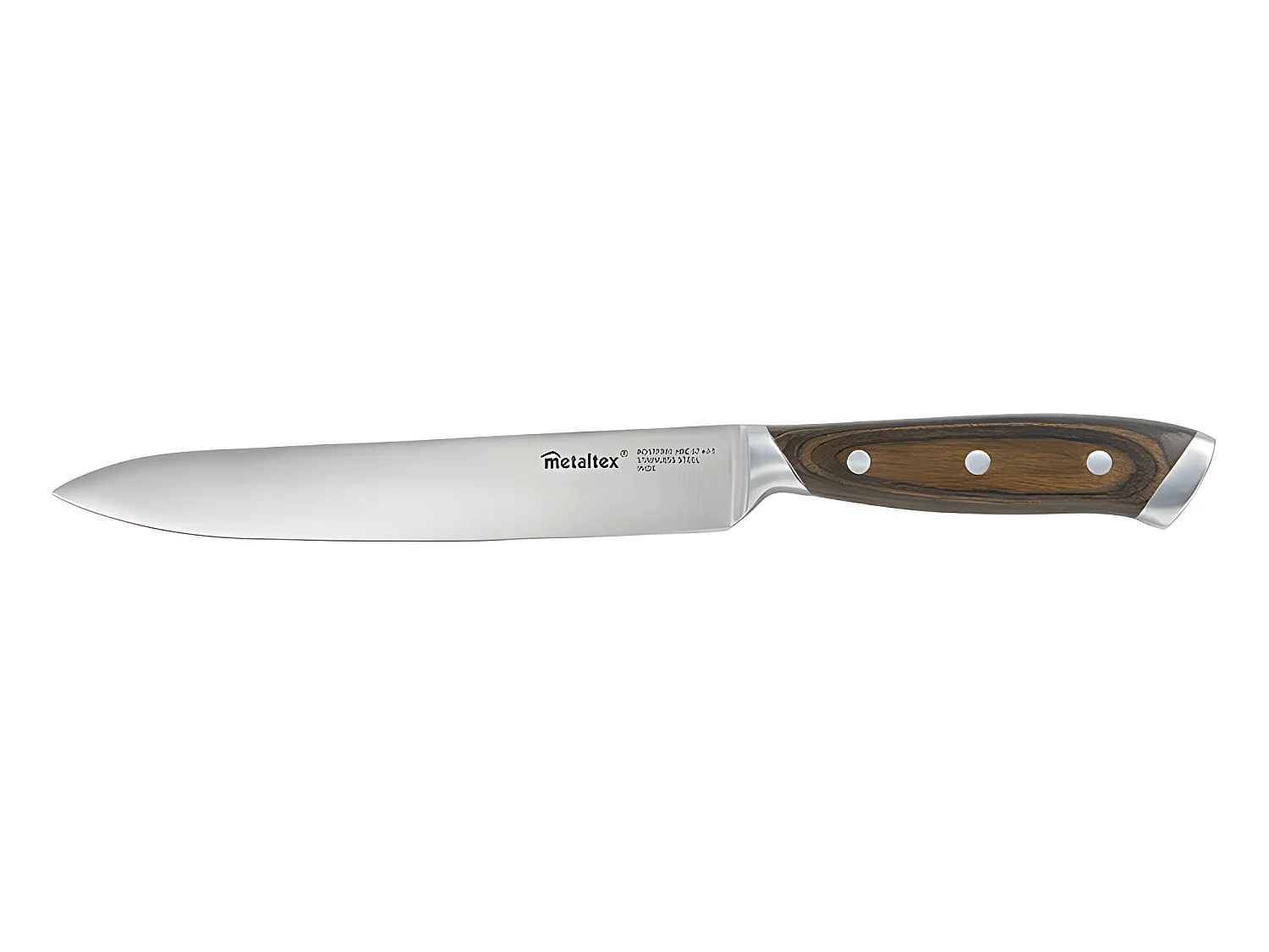 Couteau à éplucher HERITAGE de Metaltex avec manche en bois et lame entière de 20 cm