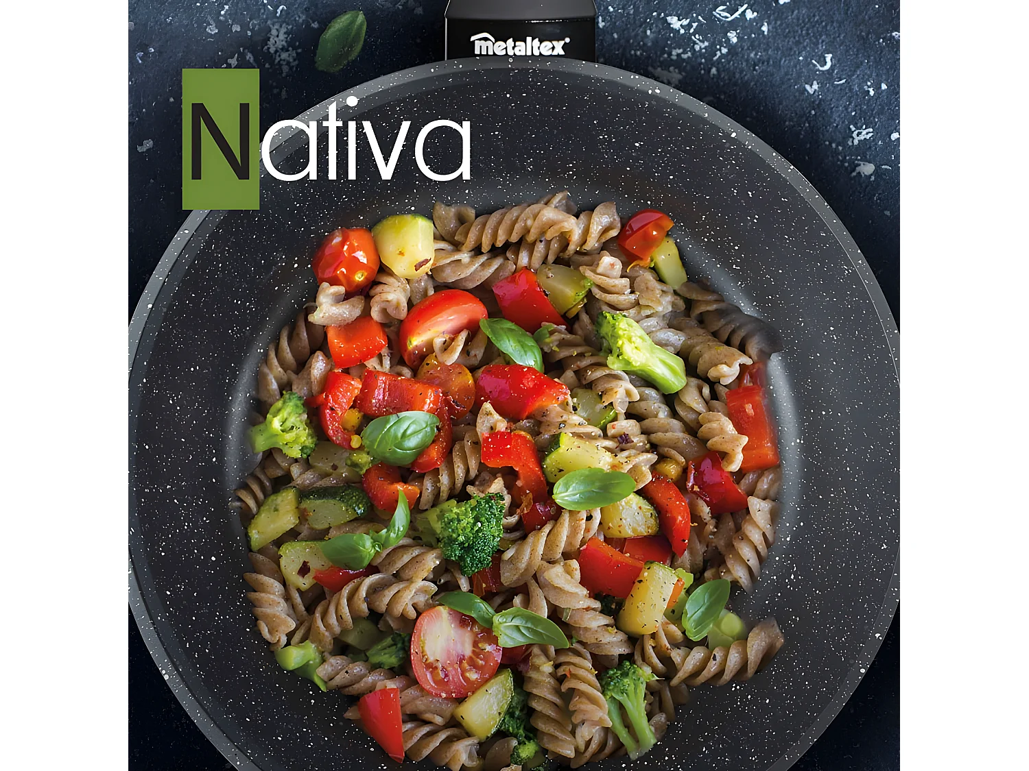 Metaltex Sartén Aluminio Forjado Línea NATIVA 24 cms