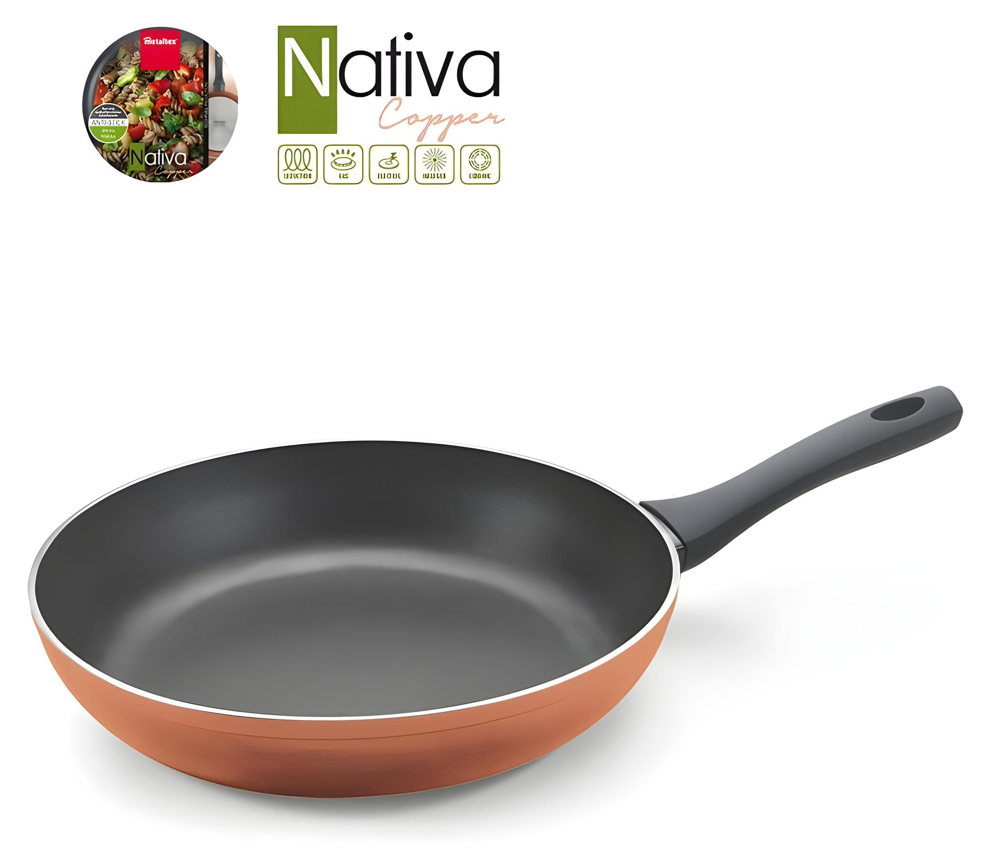 Metaltex Sartén Alumino Forjado Línea NATIVA COPPER 28 cms