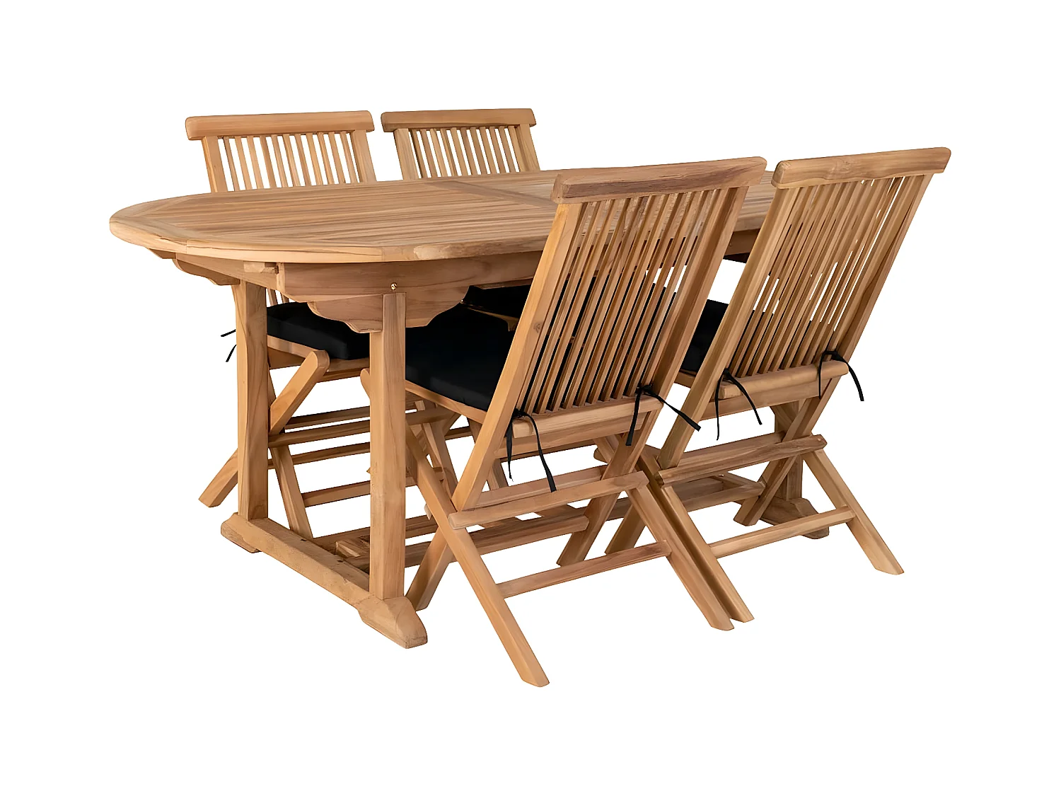 HORIZON - Table Allongeable 180-240cm en Teck