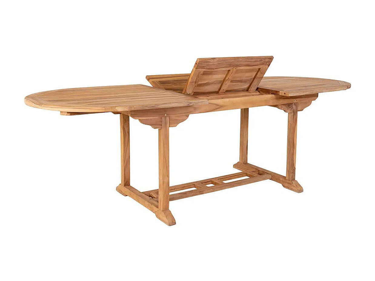 HORIZON - Table Allongeable 180-240cm en Teck
