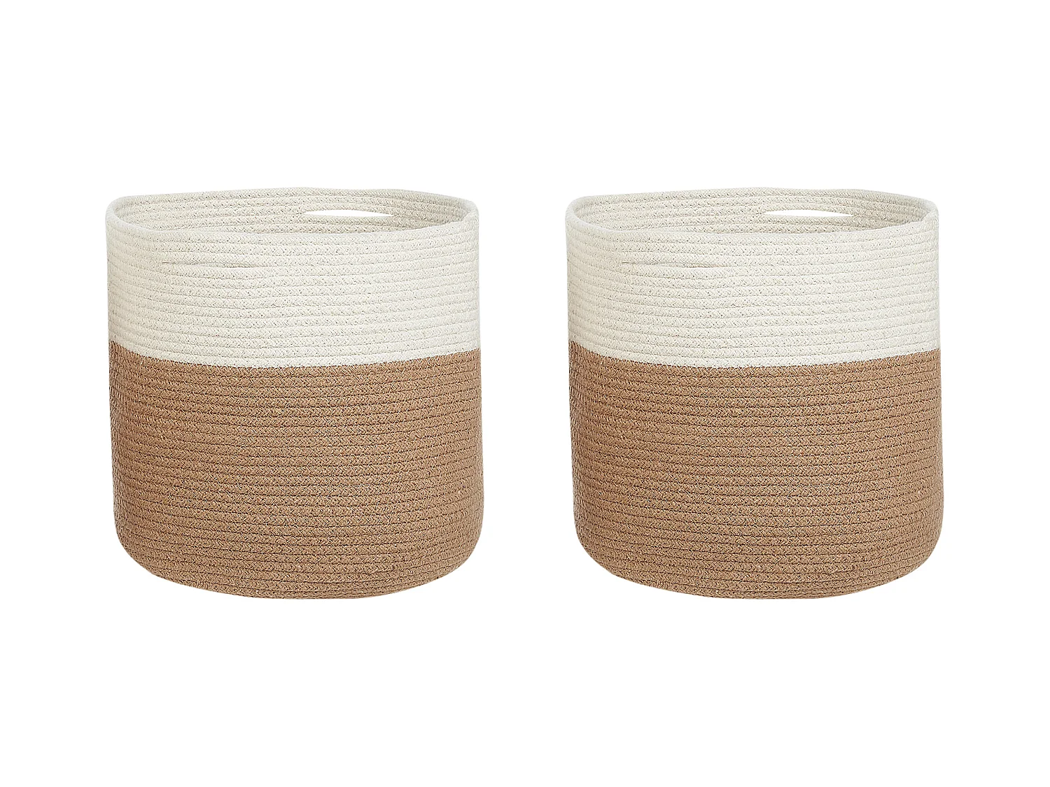 Conjunto de 2 cestas ARDESEN Algodón Natural