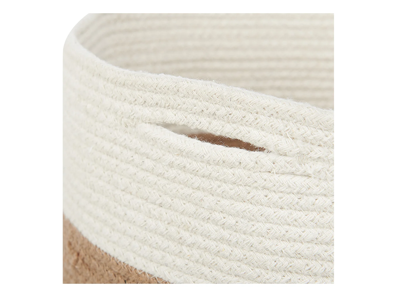 Conjunto de 2 cestas ARDESEN Algodón Natural