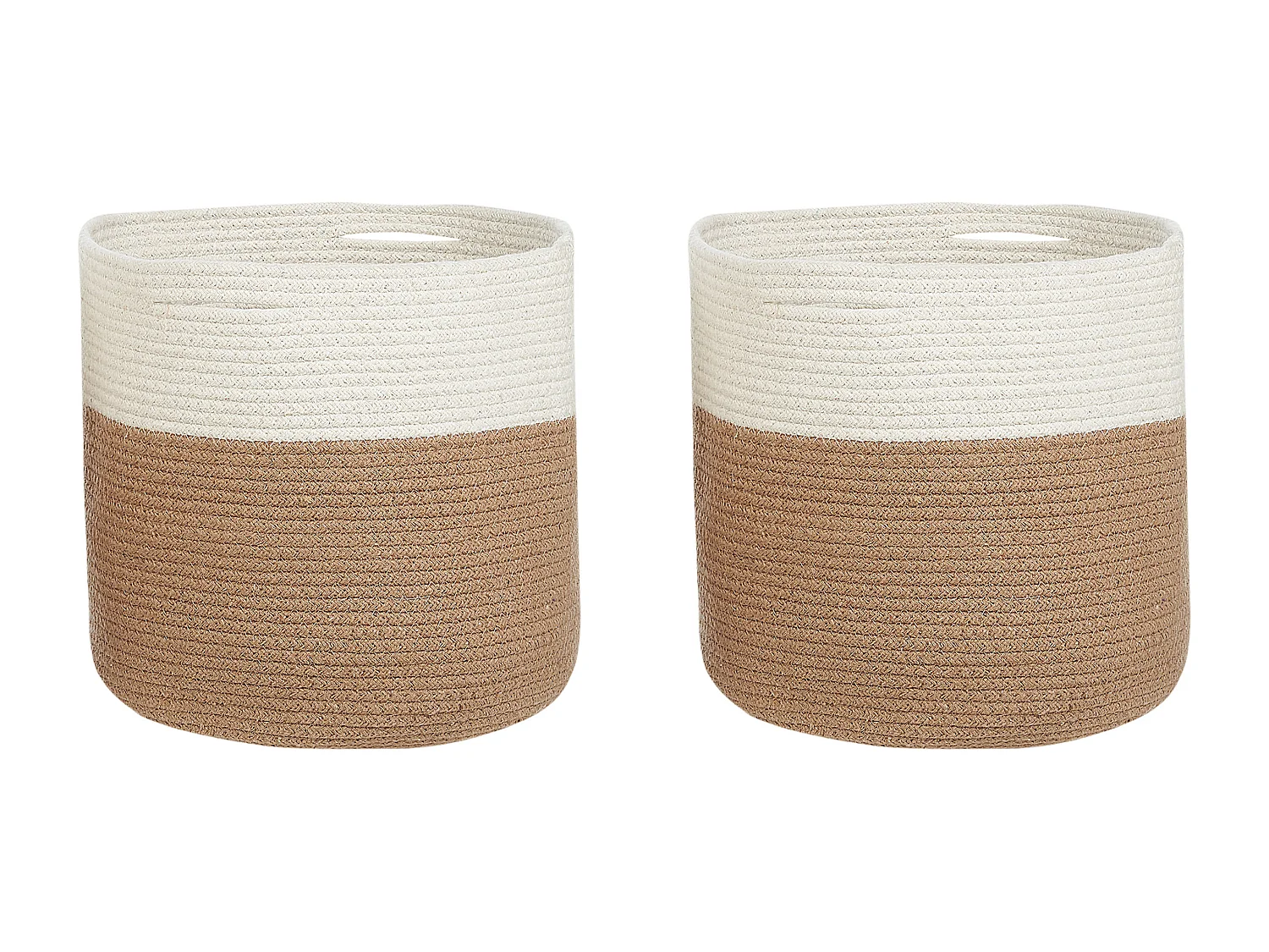 Lot de 2 paniers ARDESEN Coton Naturel