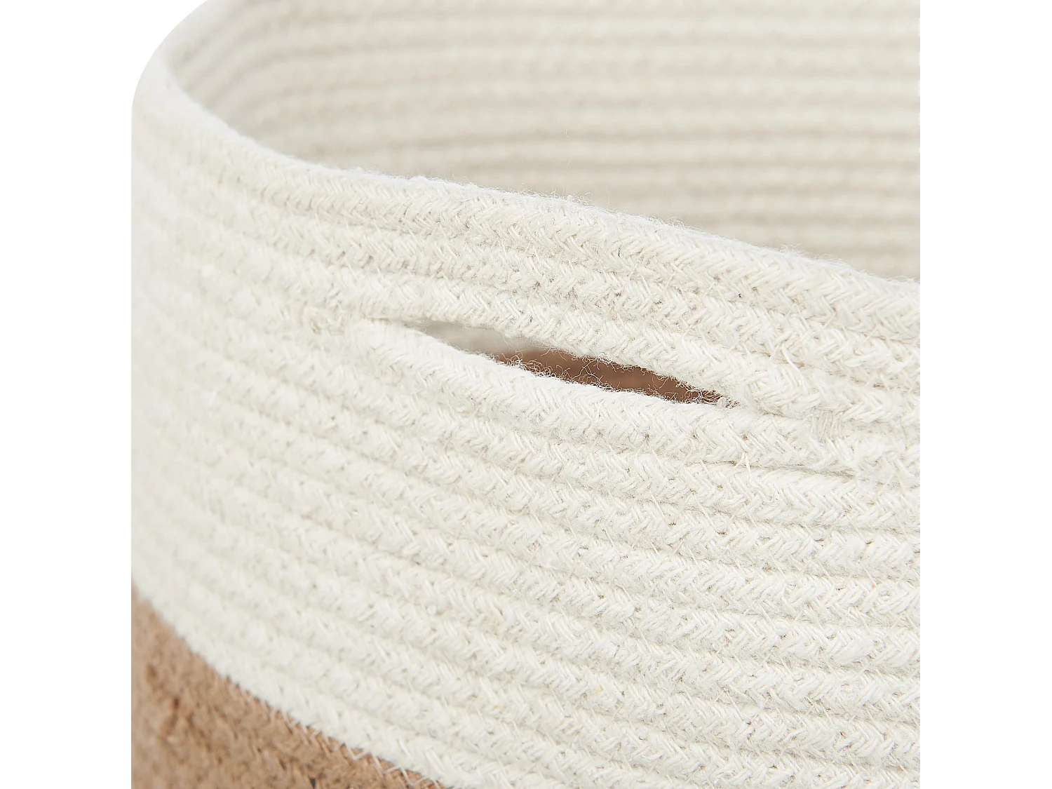 Set di 2 cestini ARDESEN Cotone Naturale