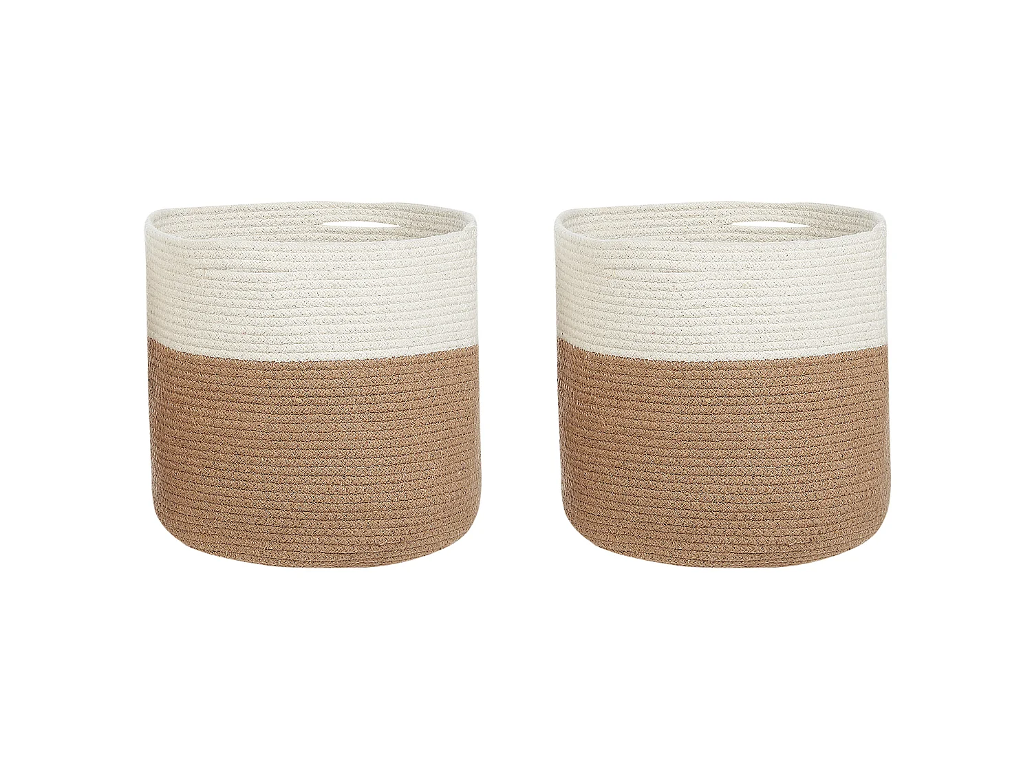 Set of 2 Baskets ARDESEN Cotton Natural