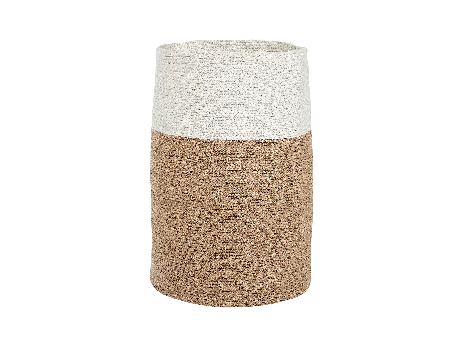 Aufbewahrungskorb Baumwolle beige/natürlich/weiß 52 cm rund Boho-Stil Ardesen