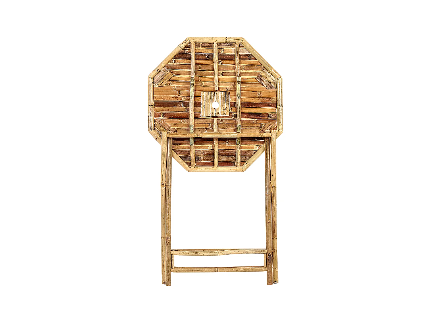 Bistrotafel MOLISE 85 cm 85 cm Bamboehout Lichtbruin