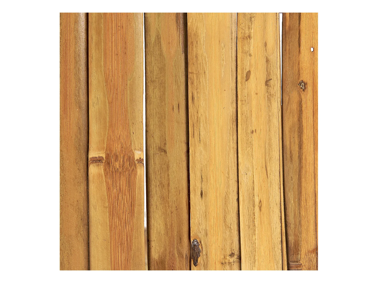 Gartentisch mit Sonnenschirm Bambus Seegras heller Holzfarbton natürlich Molise