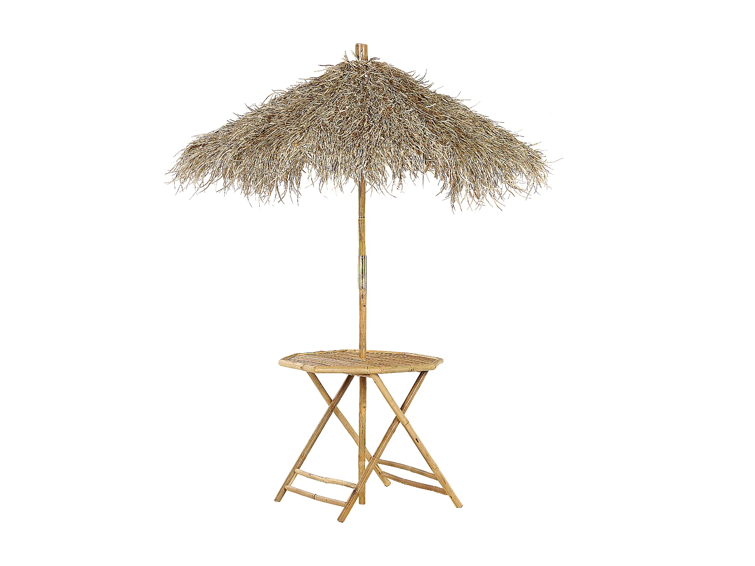 Stolik bistro MOLISE 85 cm 85 cm Drewno bambusowe Jasnobrązowy