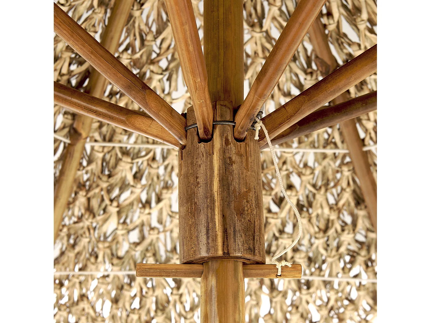 Stolik bistro MOLISE 85 cm 85 cm Drewno bambusowe Jasnobrązowy