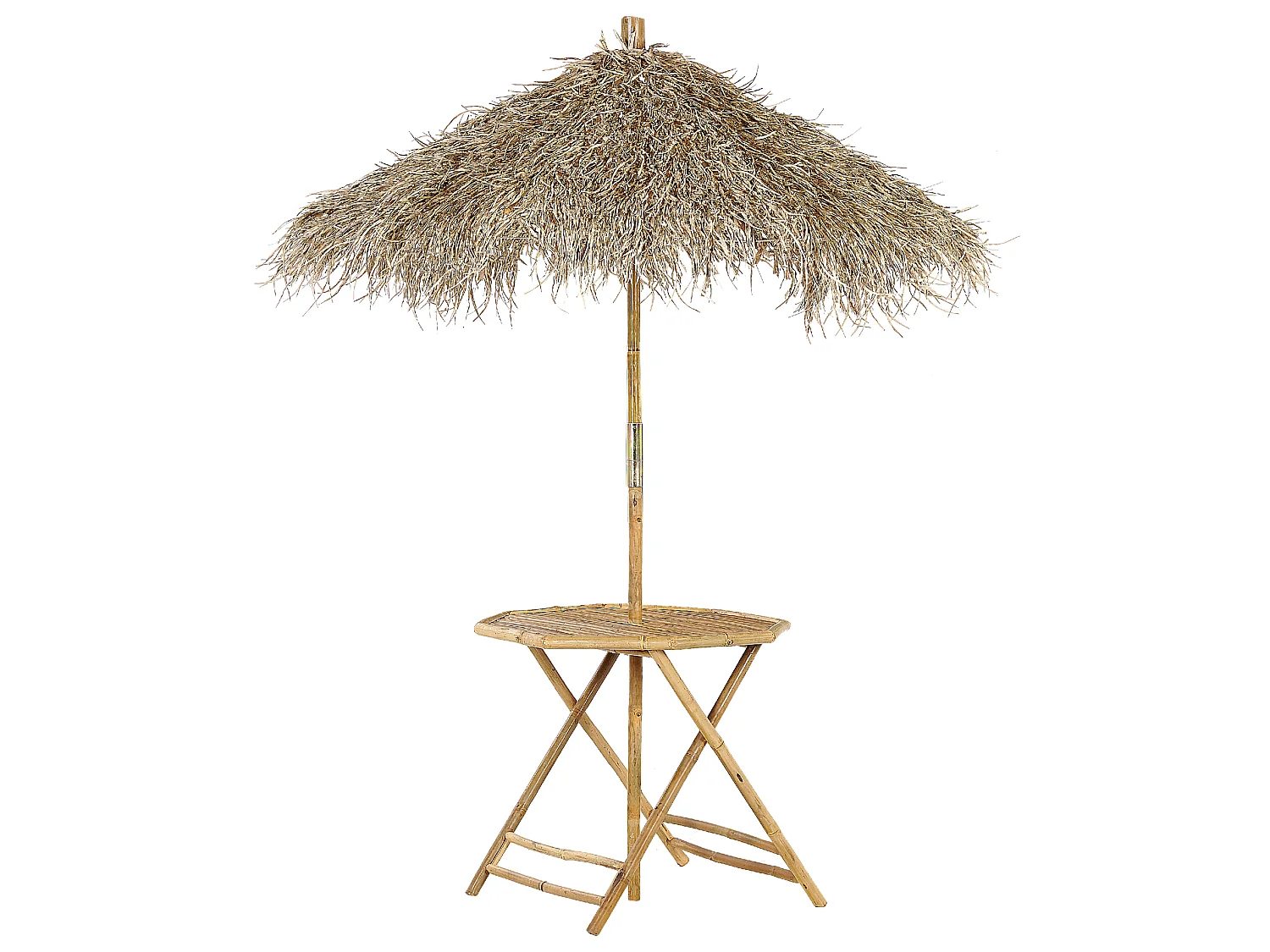 Outdoor Bistrotisch MOLISE 85 cm 85 cm Bambusholz Hellbraun