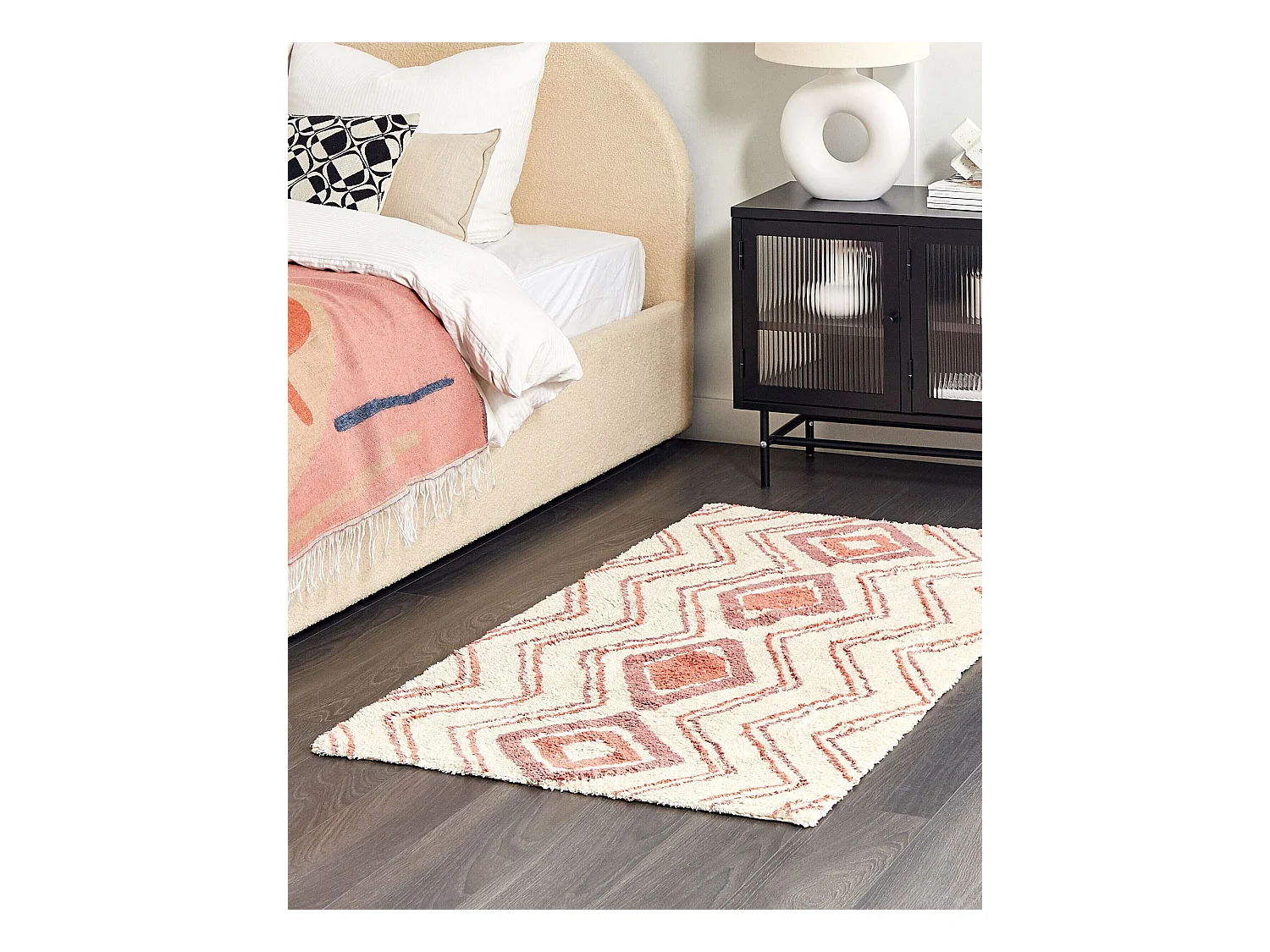 Tapis KASTAMONU Beige 80 x 150 cm Coton