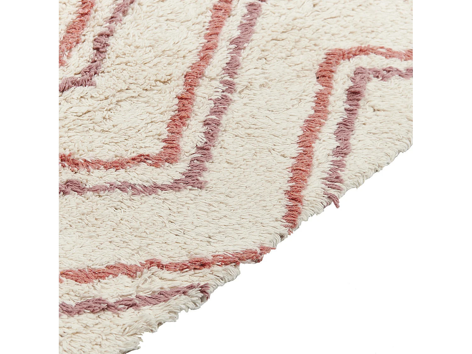 Vloerkleed katoen beige/roze 80 x 150 cm KASTAMONU