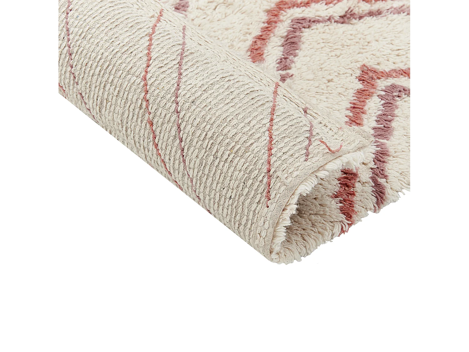 Vloerkleed katoen beige/roze 80 x 150 cm KASTAMONU