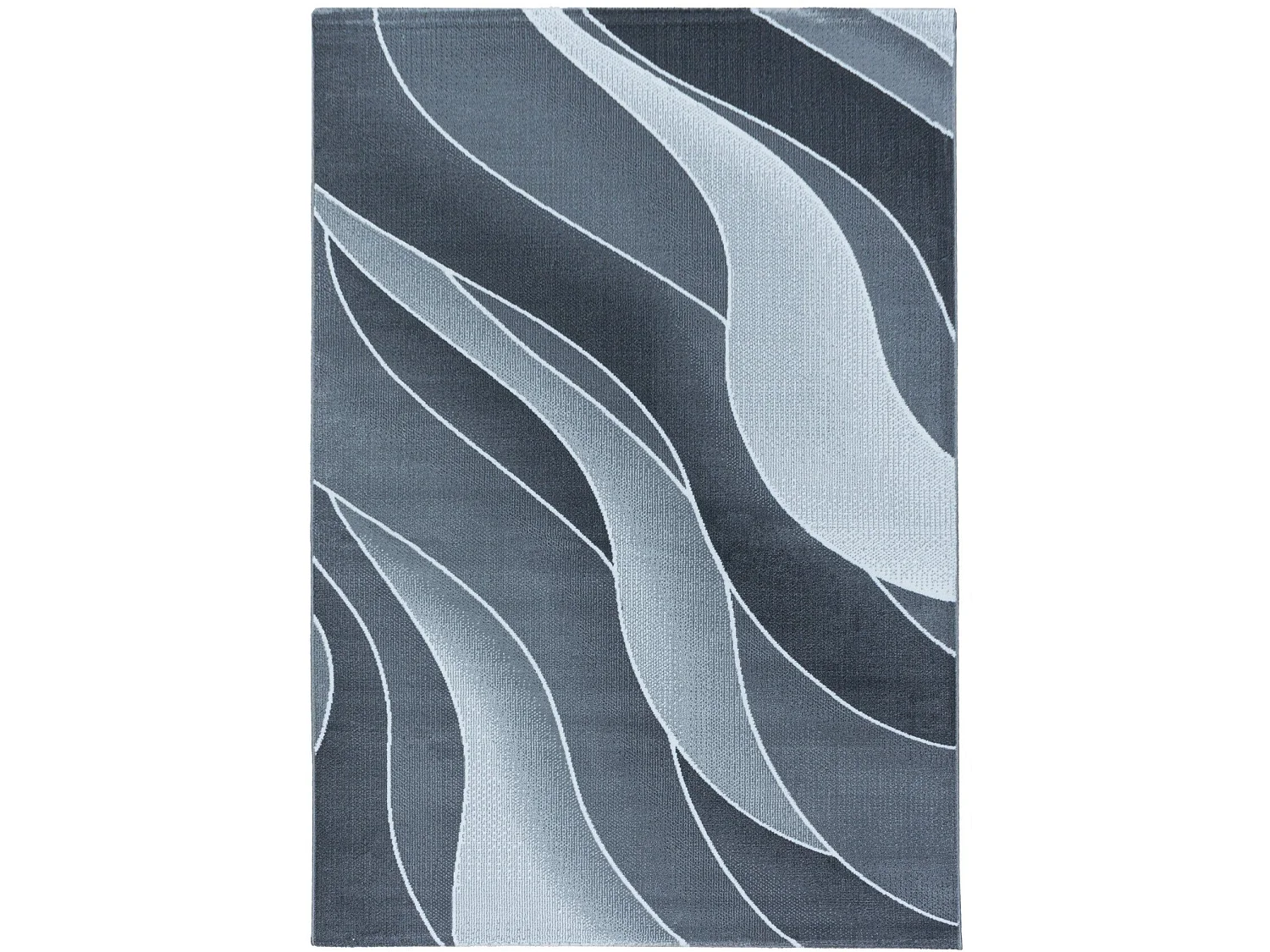 DIAMANT - Tapis à motifs vagues - Gris 200 x 290 cm