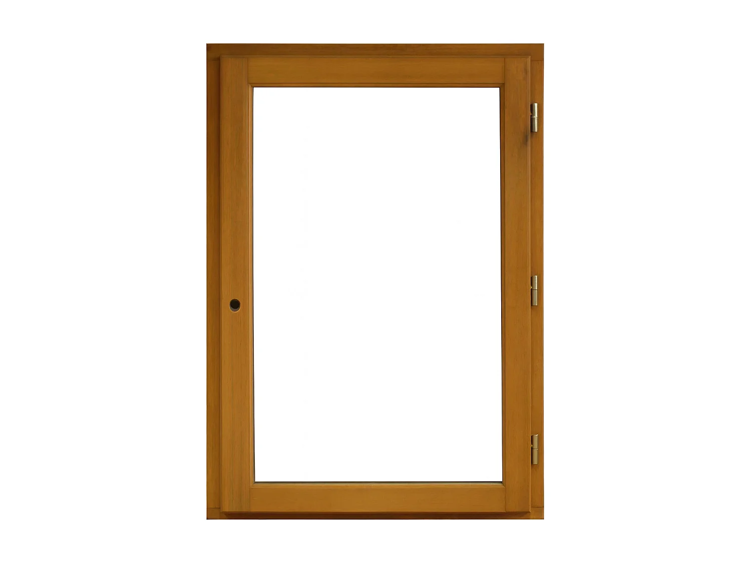 1 Finestra a battente in legno Altezza 115 X Larghezza 80 Tiraggio a destra (dimensioni della tabella) senza maniglia