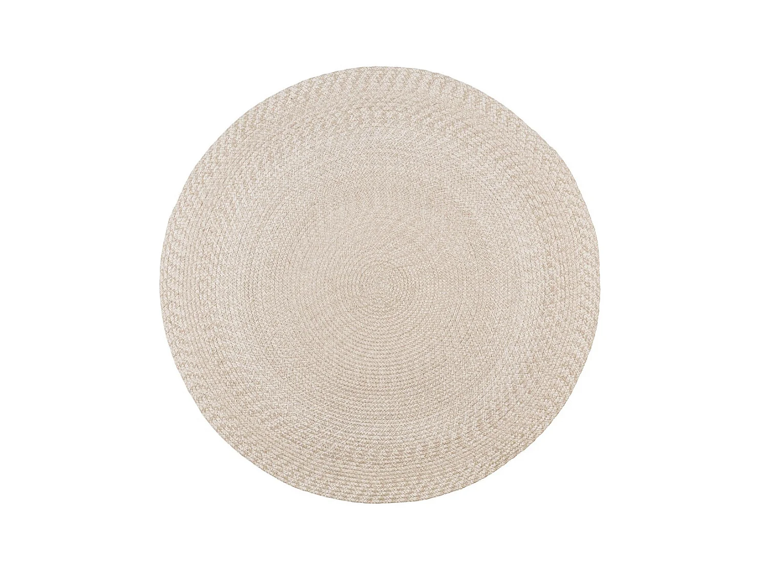 SAO - Tapis Tressé Rond 120cm Coloris Sable