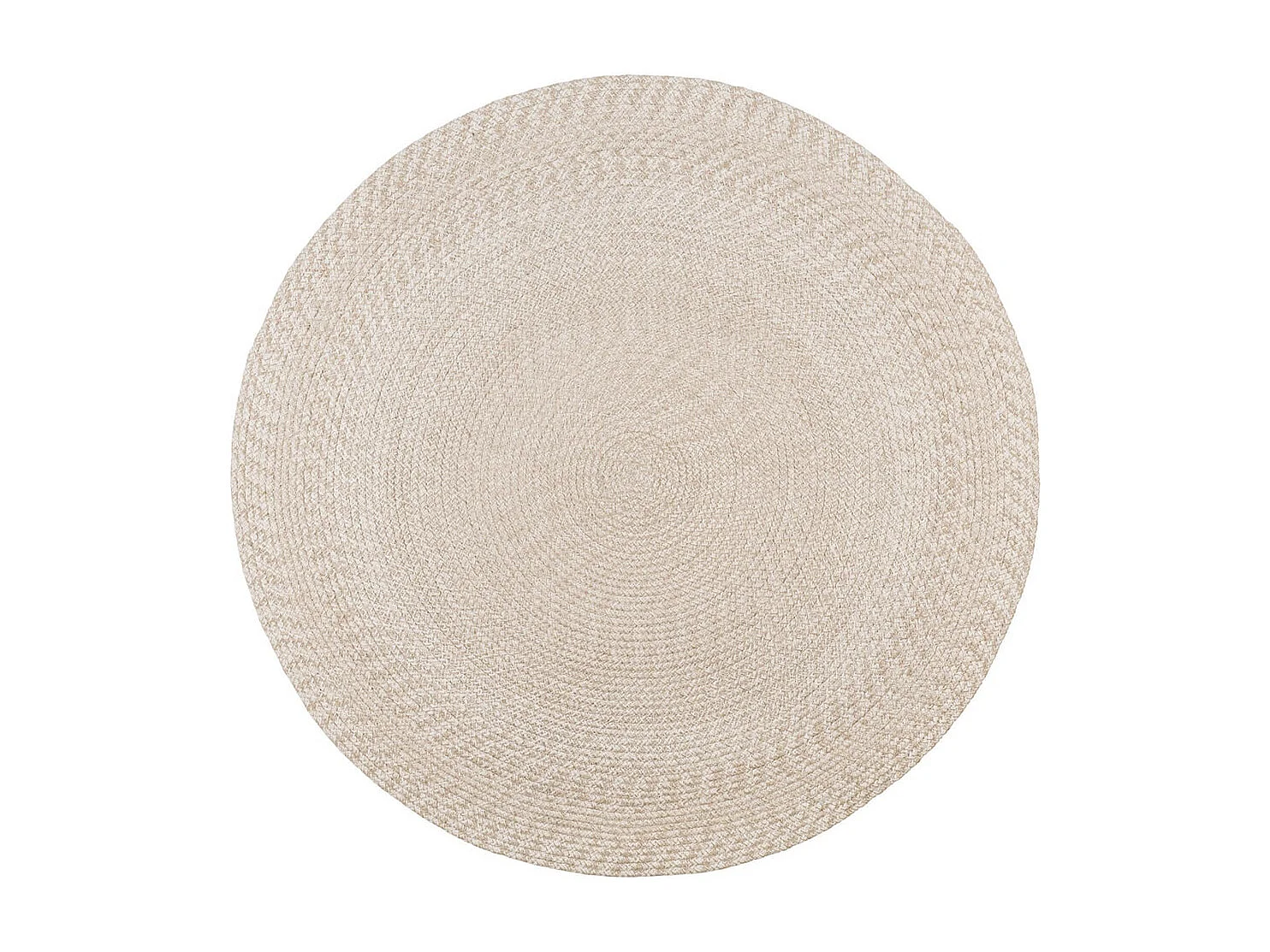 SAO - Tapis Tressé Rond 120cm Coloris Sable