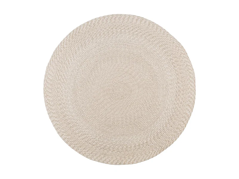 SAO - Tapis Tressé Rond 120cm Coloris Sable