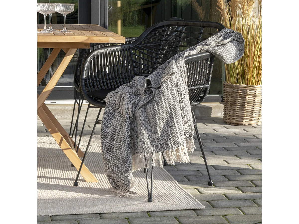 SAO - Tapis Tressé 140x200cm Coloris Sable