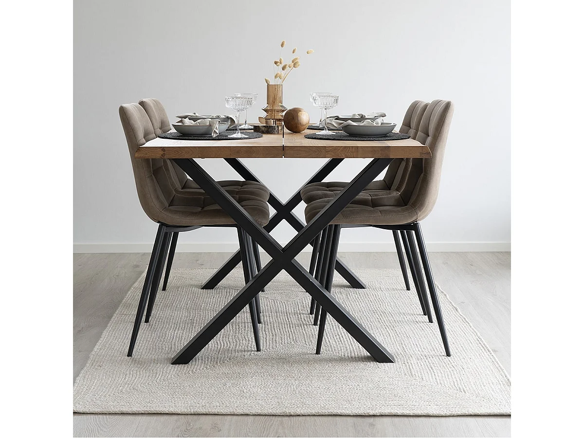 SAO - Tapis Tressé 140x200cm Coloris Sable