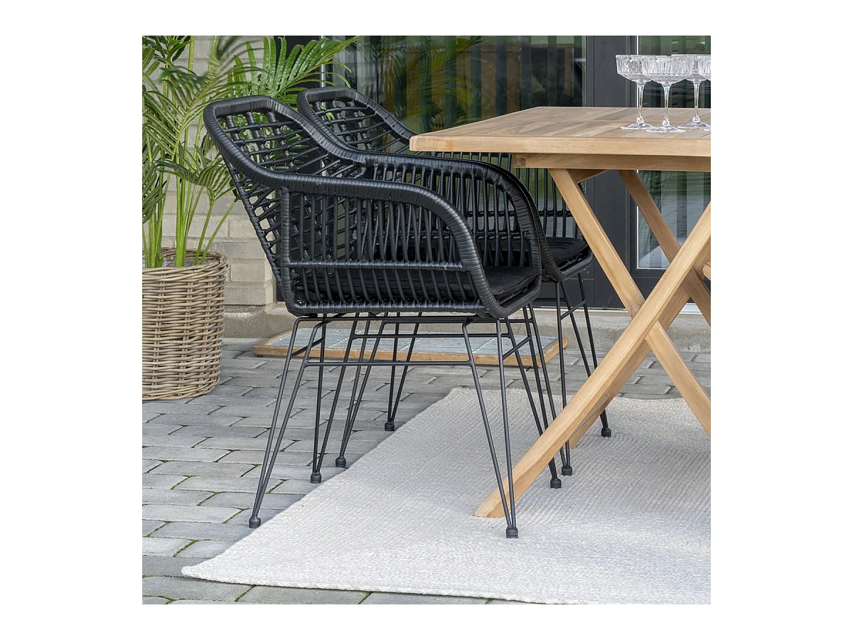 SAO - Tapis Tressé 200x300cm Coloris Sable