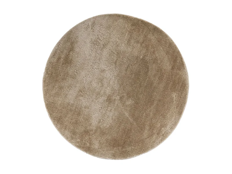 BLOOM - Tapis Doux Rond à Poils Ras Sable Ø160cm