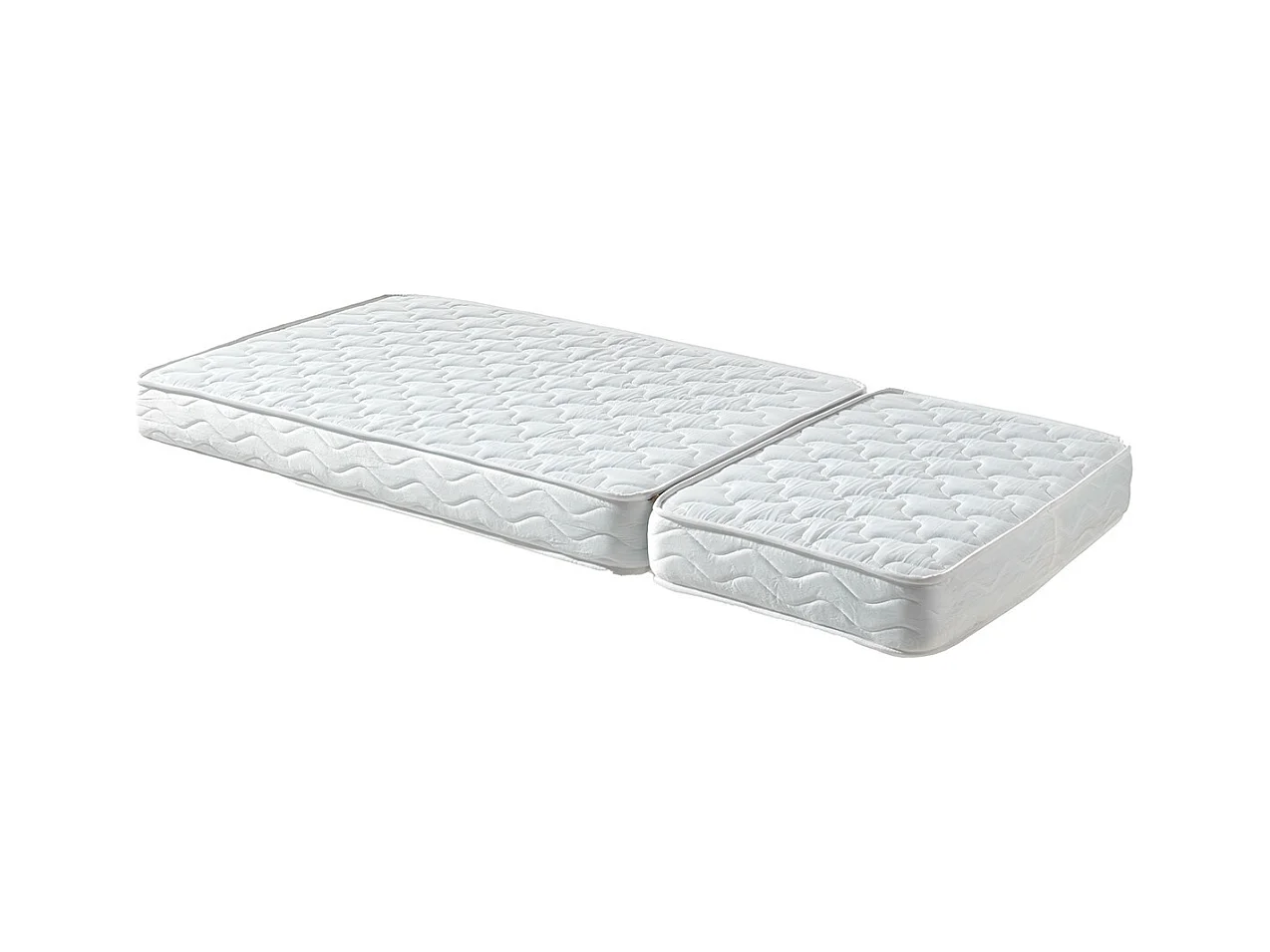 THEMIS - Lit Evolutif Blanc + Tiroir + Matelas Réglable 90x140/200cm
