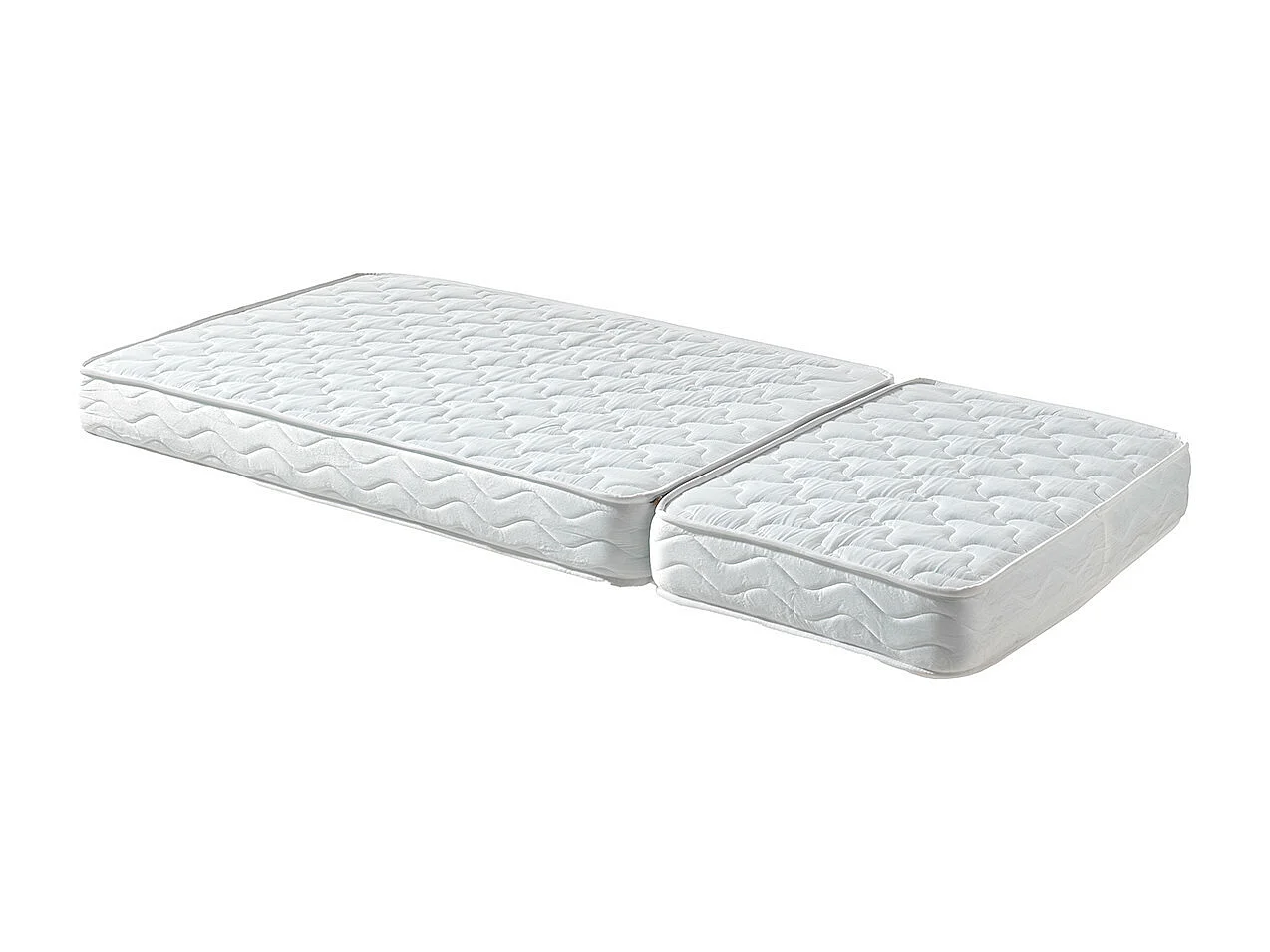 THEMIS - Lit Evolutif Blanc + Tiroir + Matelas Réglable 90x140/200cm