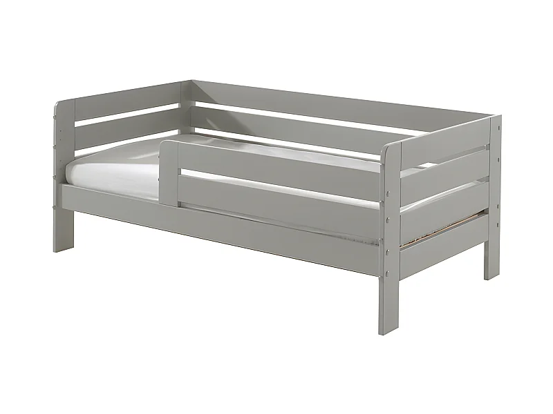 Lit Enfant & Sommier "Toddler" 70x140cm Gris