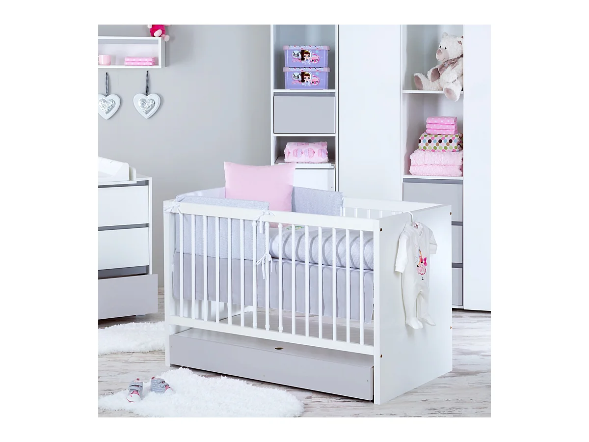 Lit bébé LittleSky by Klups Dalia - Blanc