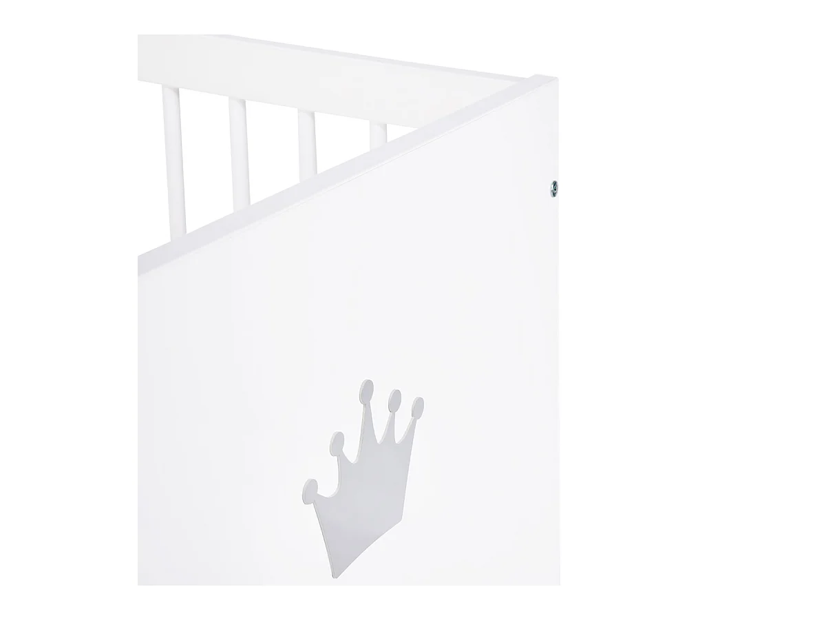 Lit bébé LittleSky by Klups Blanka Blanc