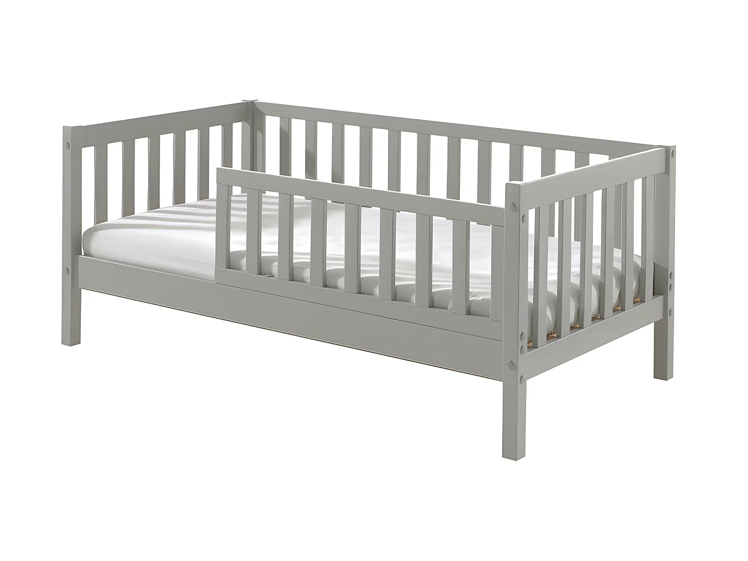 Lit Enfant & Sommier "Toddler II" 70x140cm Gris