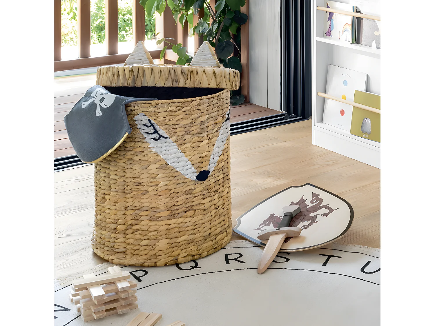 Panier de Rangement "Renard" 50cm Naturel