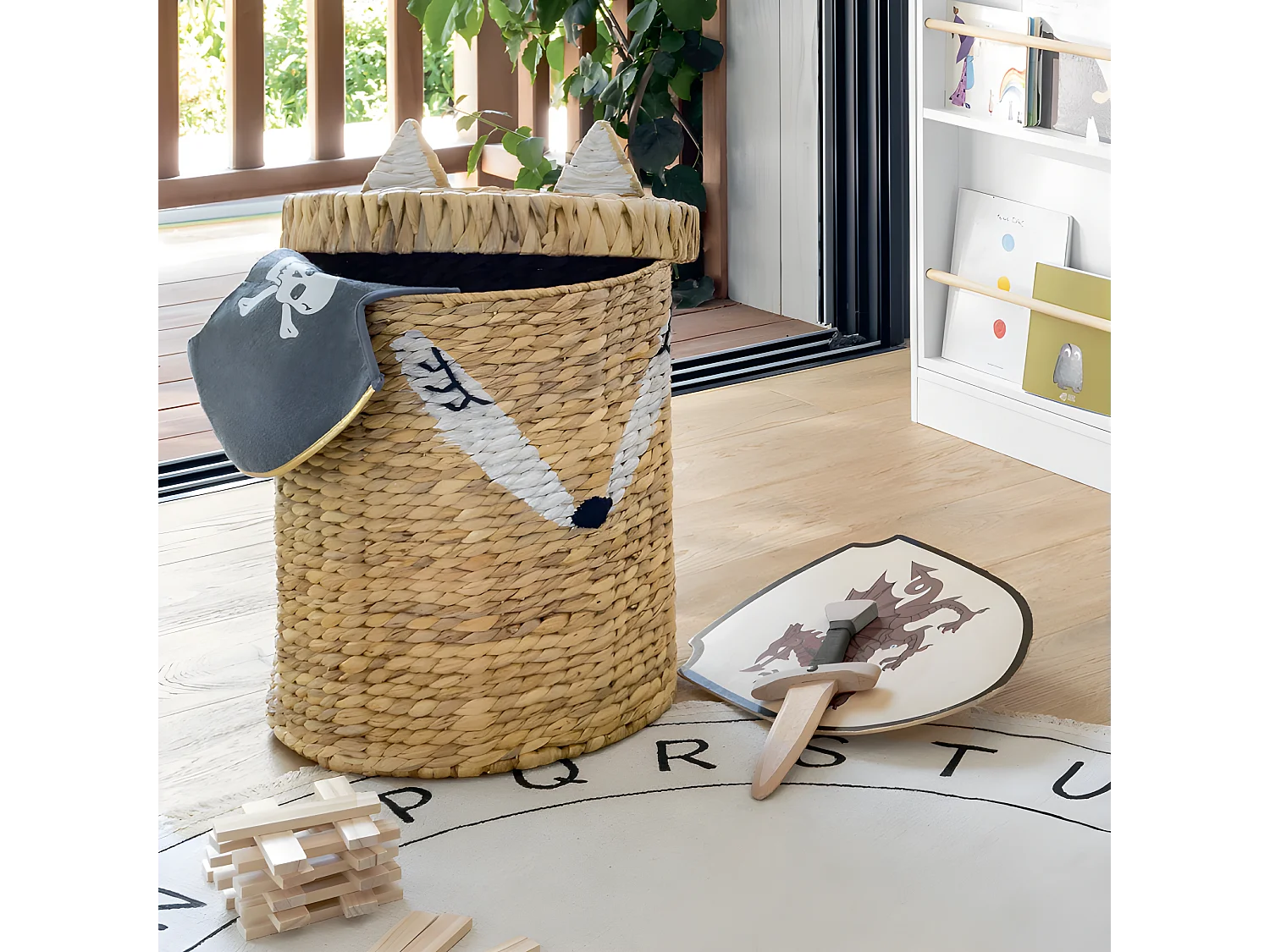 Panier de Rangement "Renard" 50cm Naturel