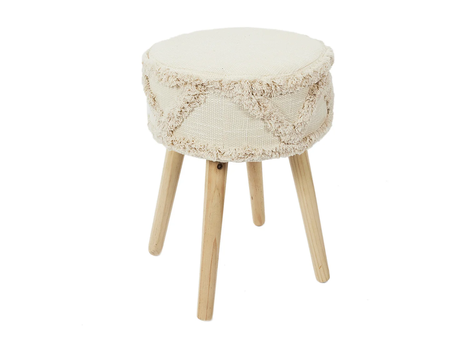 Tabouret Mirage Blanc, Marron