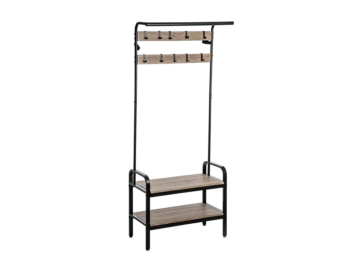 Meuble d'Entrée Vestiaire "Jano" 170cm Naturel