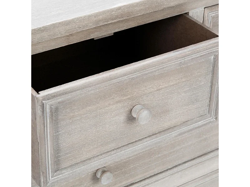 Commode 5 Tiroirs "Charme" 81cm Naturel