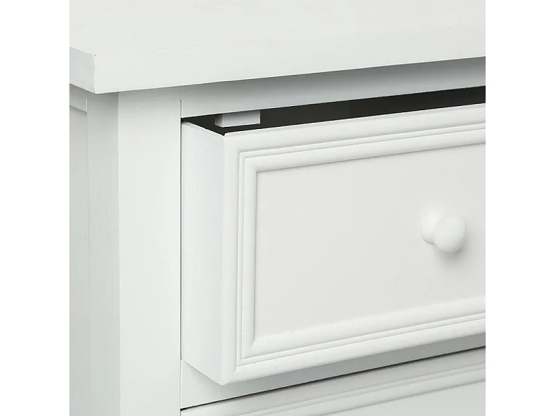 Commode 5 Tiroirs "Charme" 81cm Blanc