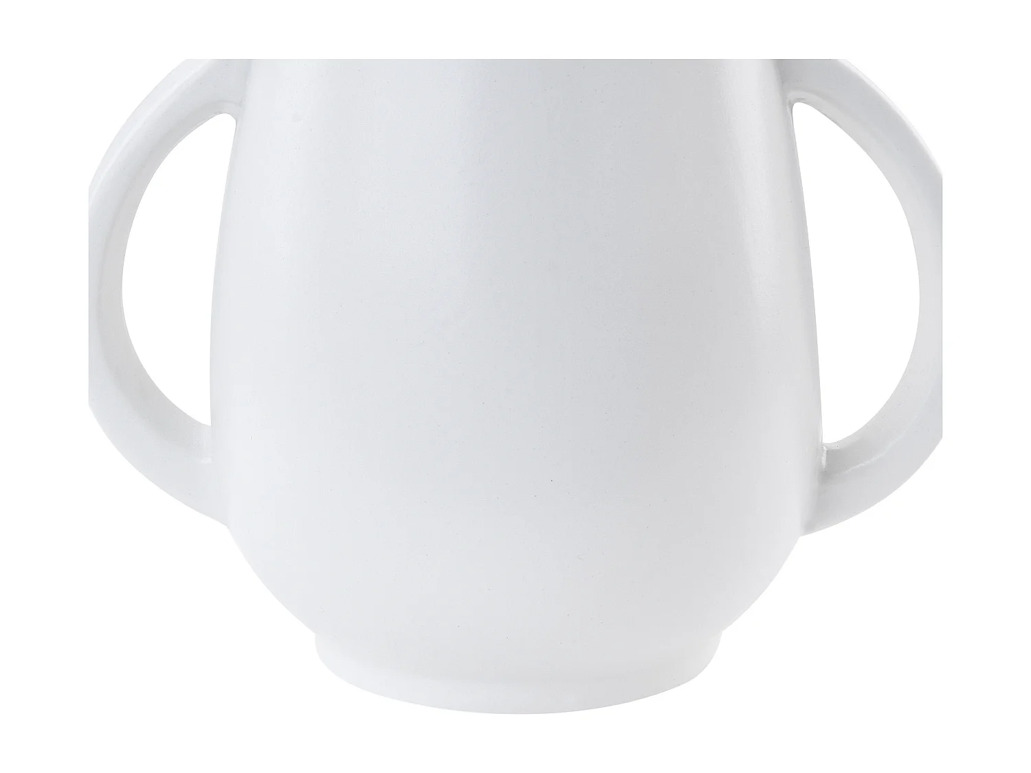 Vase à fleurs KOROPI Céramique 19 cm Blanc