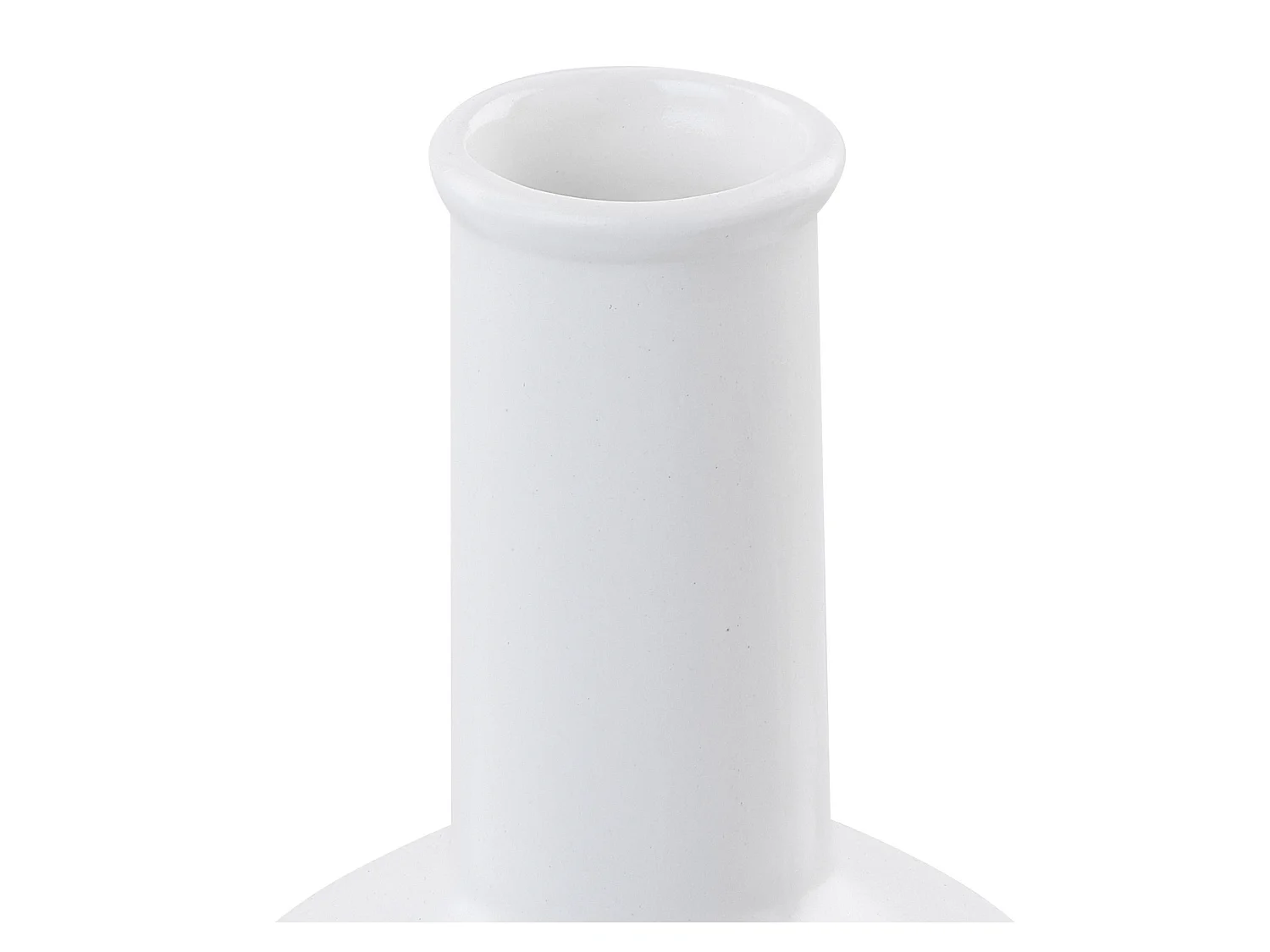 Bloemenvaas THEBES Keramiek 22 cm Wit