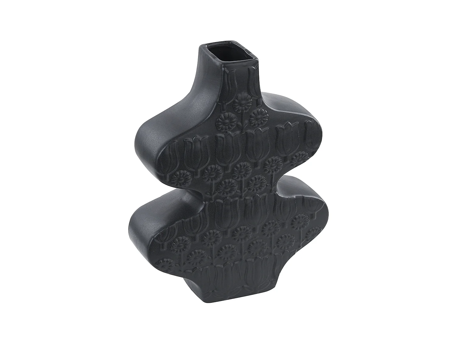 Bloemenvaas ARGOS Keramiek 25 cm Zwart