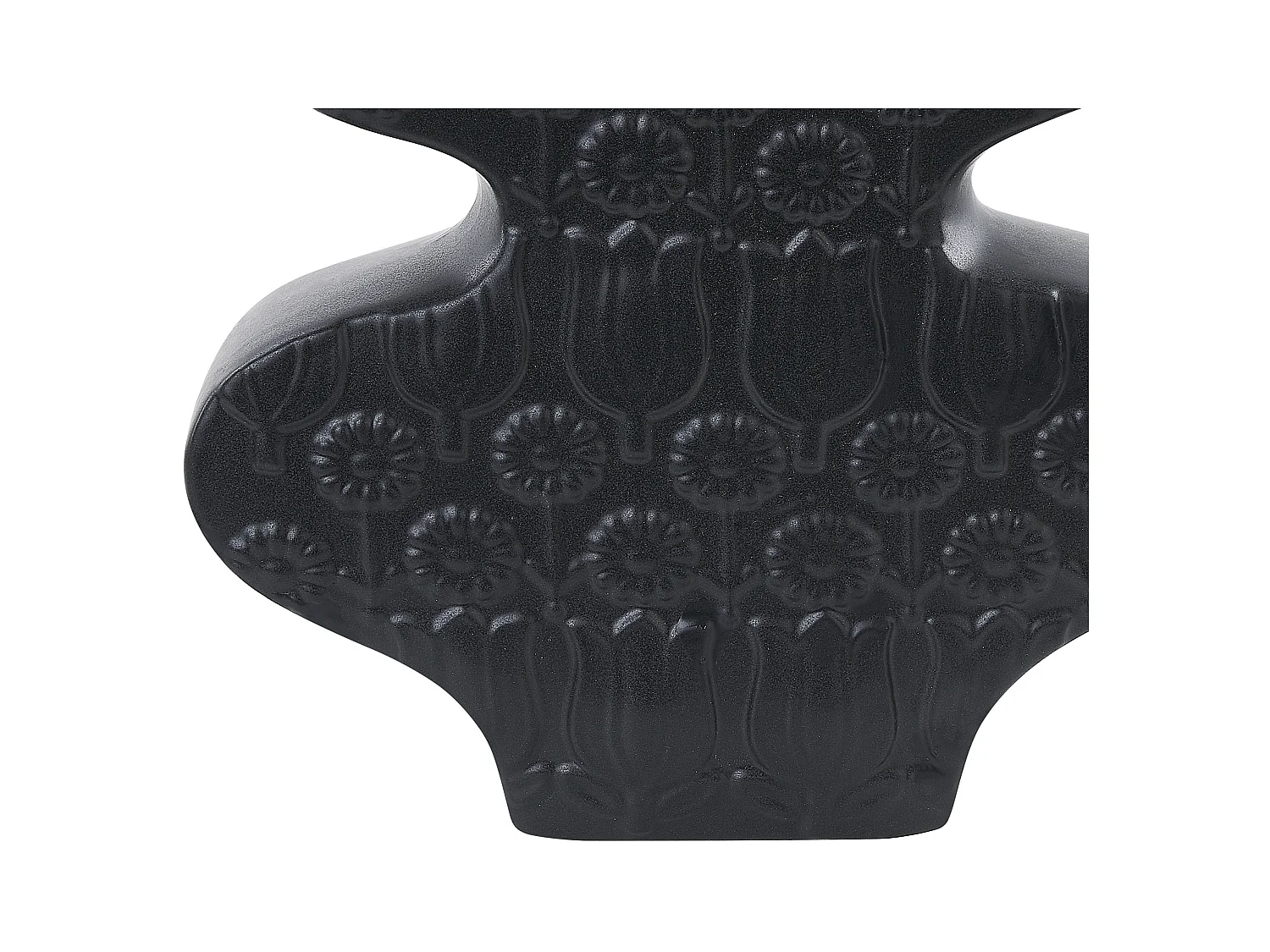 Bloemenvaas ARGOS Keramiek 25 cm Zwart