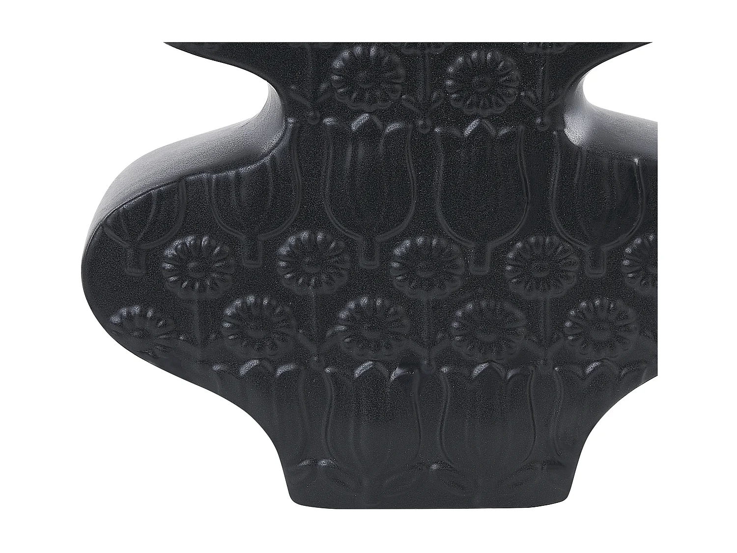 Vaso da fiori ARGOS Ceramica 25 cm Nero